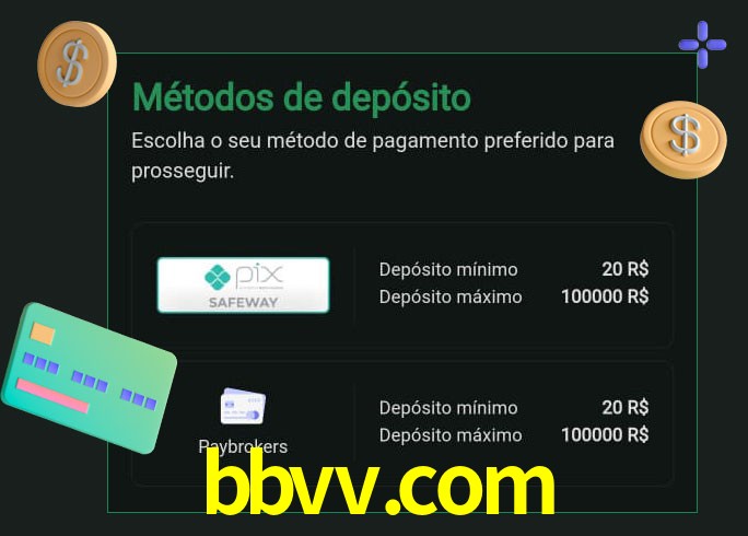O cassino bbvv.com oferece uma grande variedade de métodos de pagamento